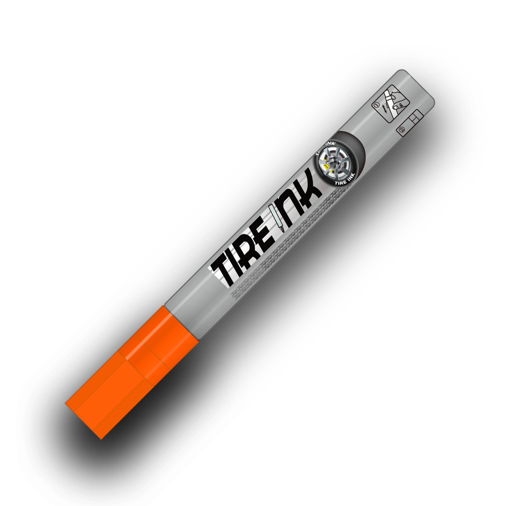 Orange Tire Ink Pen