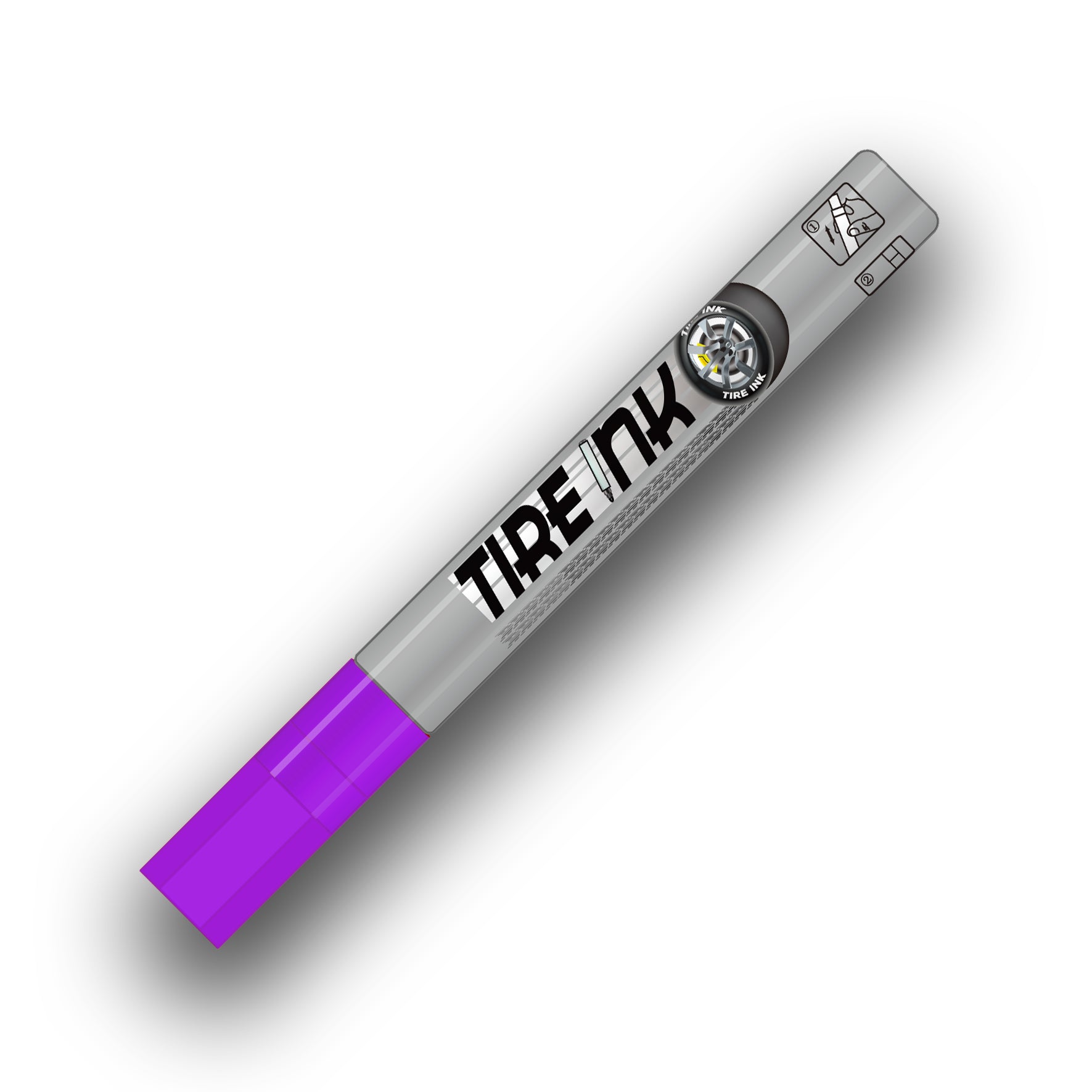Purple Tire Ink Pen